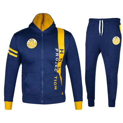 KIDS HNL INDIGO/MUSTARD 55 STRIPE TRACKSUIT