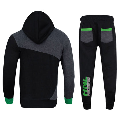 KIDS HNL BLACK/GREEN STYLE TRACKSUIT