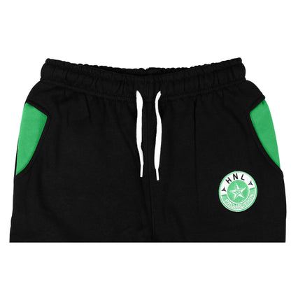 KIDS HNL BlACK/LIME 55 STRIPE TRACKSUIT