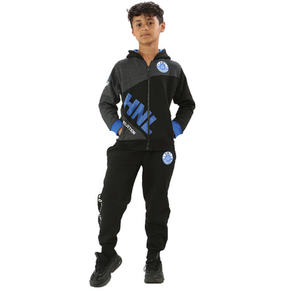 KIDS HNL BLACK/ROYAL DADDY STYLE TRACKSUIT