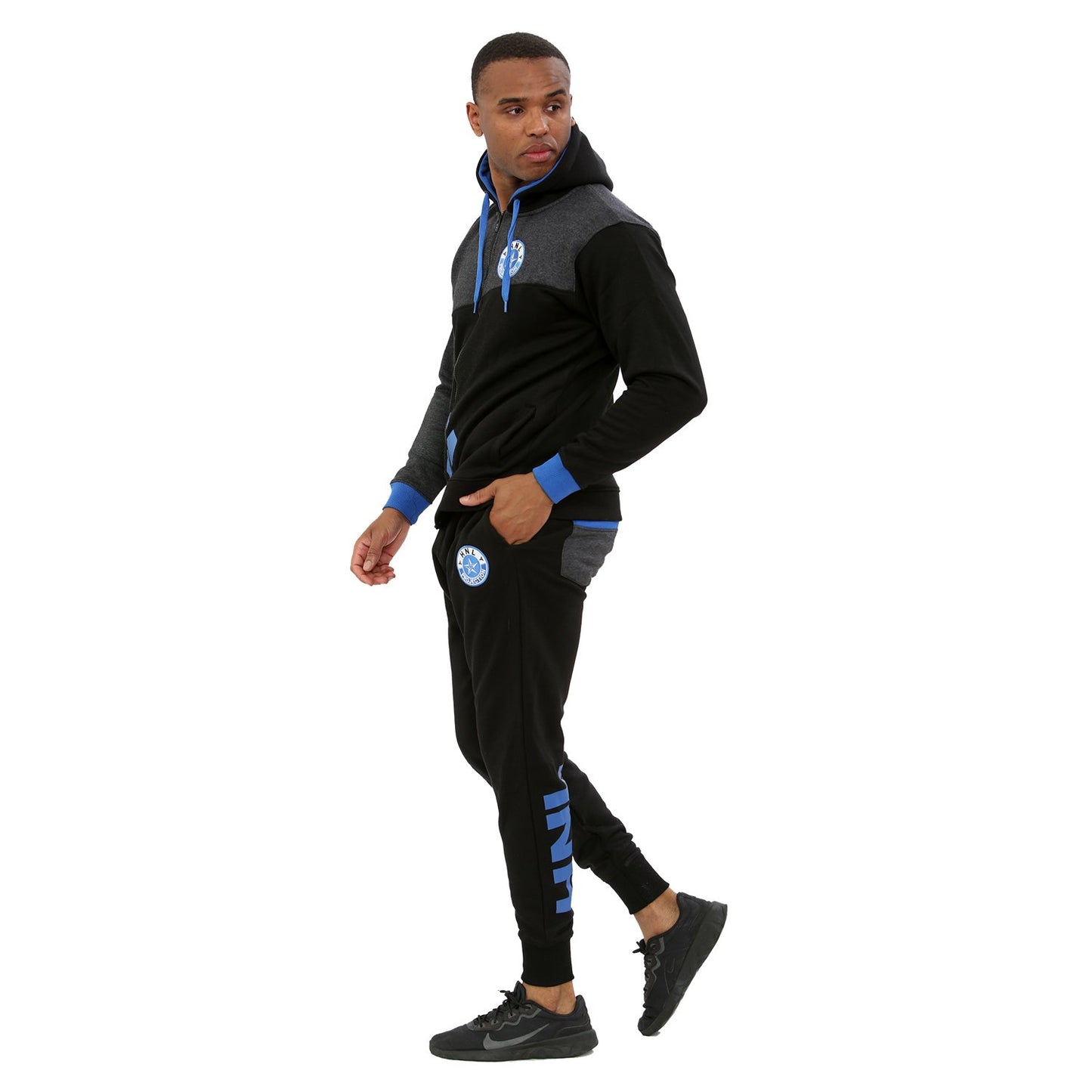 MEN HNL BLACK/ROYAL BLUE DADDY STYLE TRACKSUIT