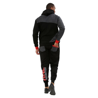 MEN HNL BLACK/RED DADDY STYLE TRACKSUIT